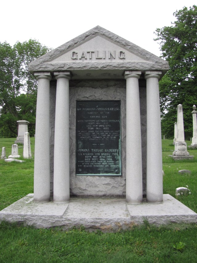 Gatling Monument, Crown Hill Cemetery, Indianapolis, Indiana