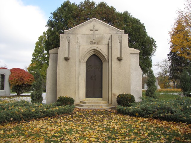 The Mars Family Mausoleum in the Lakewood Cemetery in Minneapolis, Minnesota