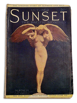 Sunset magazine, (October 1915) her image in a sculpture by Alexander Weinman